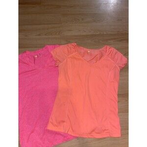 Xersion Womens V Neck Short Sleeve T Shirt Activewear Size Small Lot Of 2